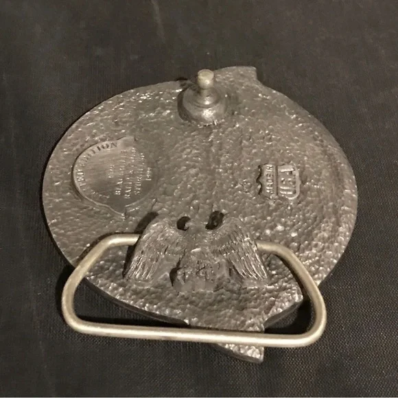 1999 Pewter Belt Buckle Black Hills Motor Classic Sturgis - Rally & Races S.D. - Picture 11 of 12